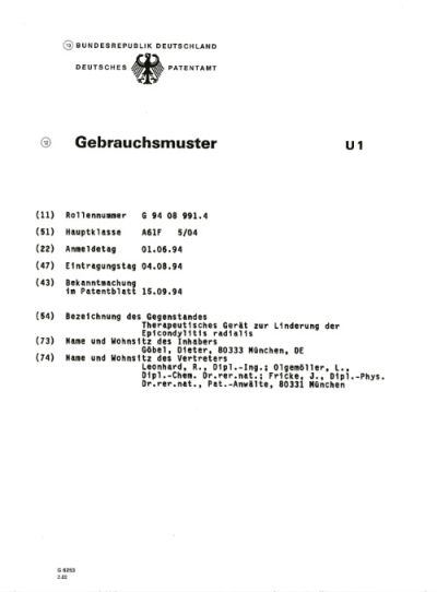Gebrauchsmuster G 94 08 991.4