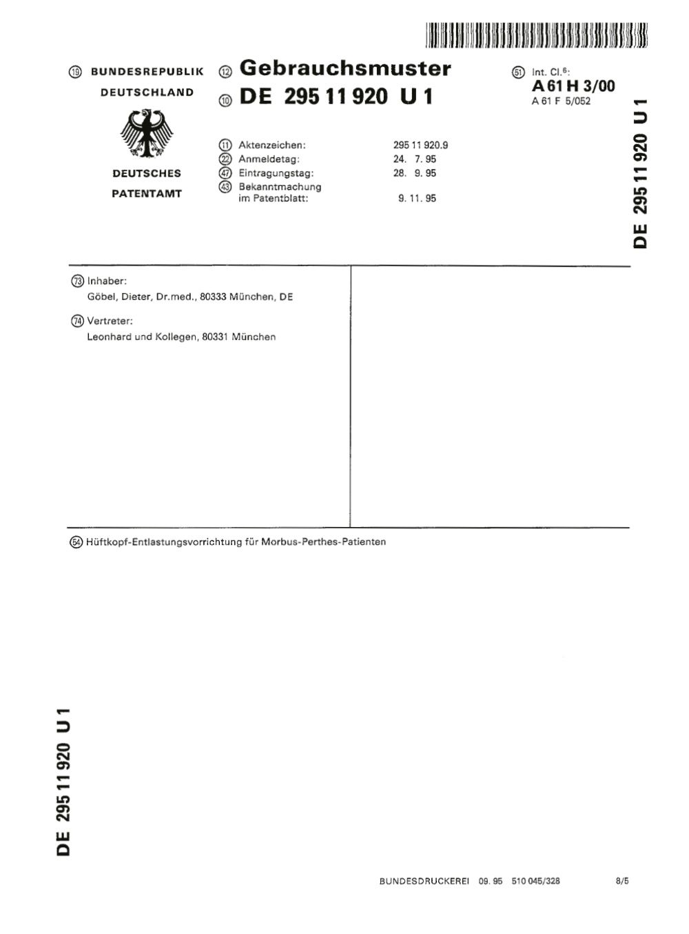 Gebrauchsmuster G 94 08 991.4